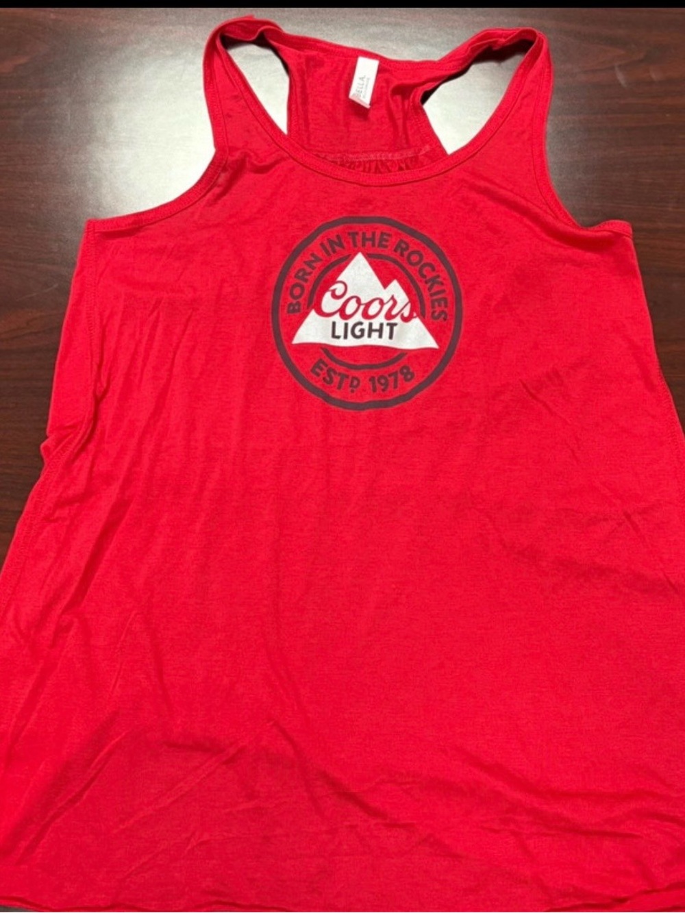 Bella Canvas Red Coors Light Racerback Tank